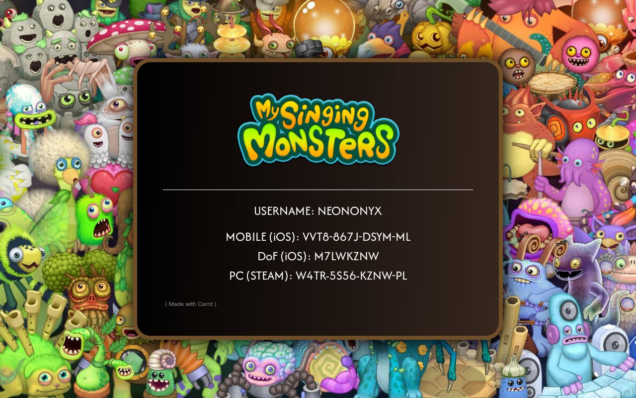 MSM Friend Codes